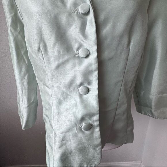 Coldwater Creek Jacket Mint Green Dressy Formal SZ 10 - Picture 7 of 11